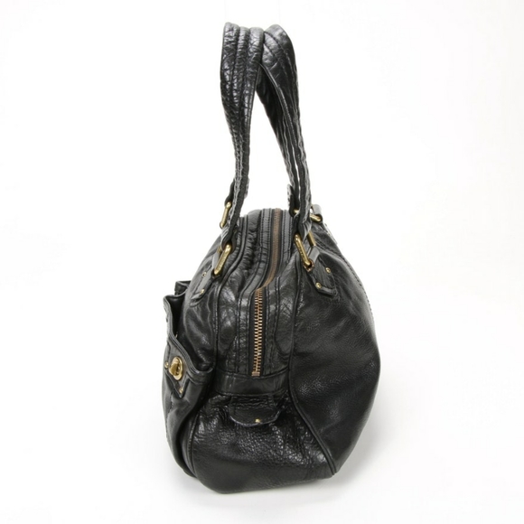 Marc Jacob's black leather grained shoulder bag - Picture 3 of 11